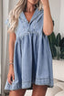 'Eowyn' Denim Mini Dress - Celes Fashion